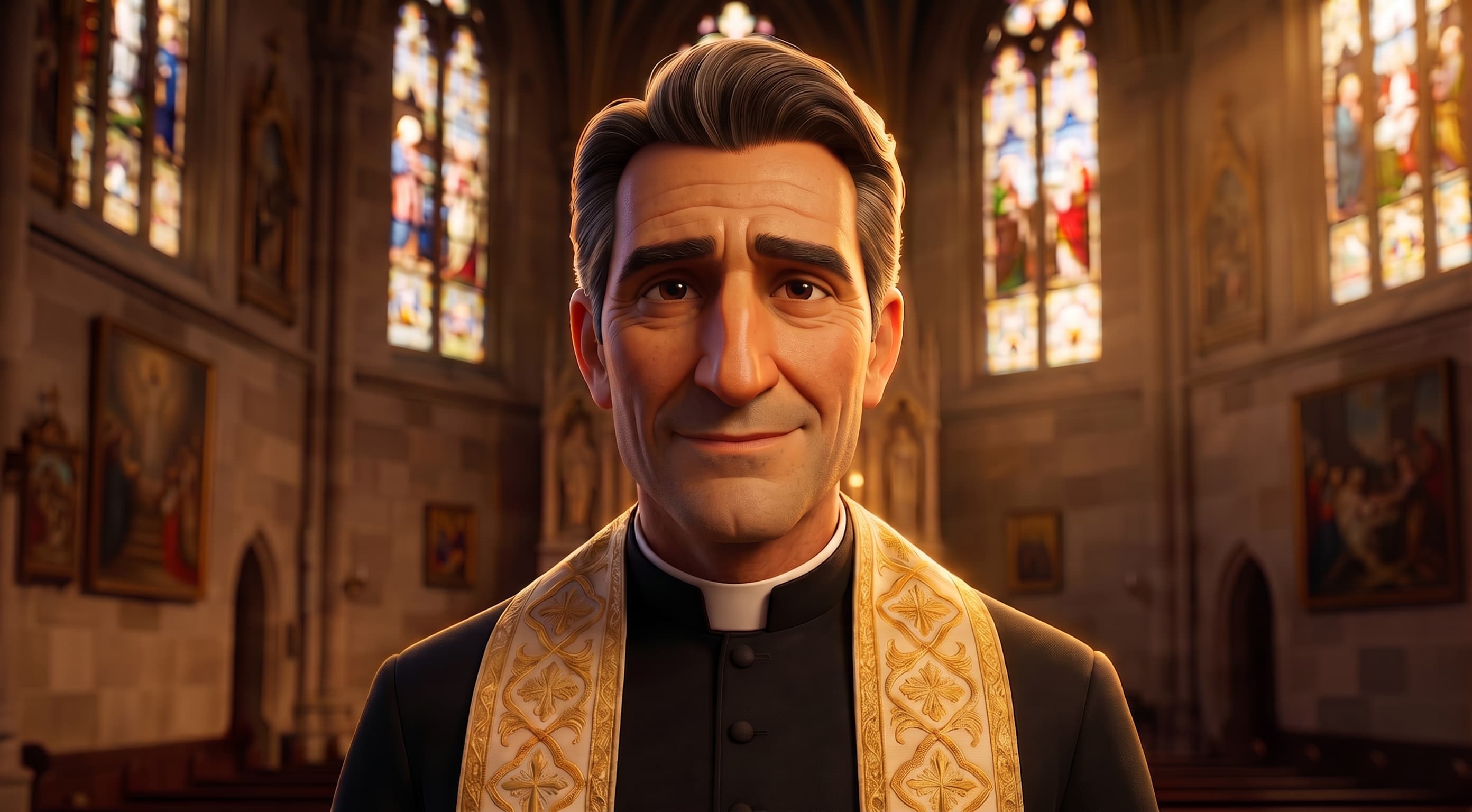 Father Marco Vincenti, Ordo Digitalis’s fictional teaching character